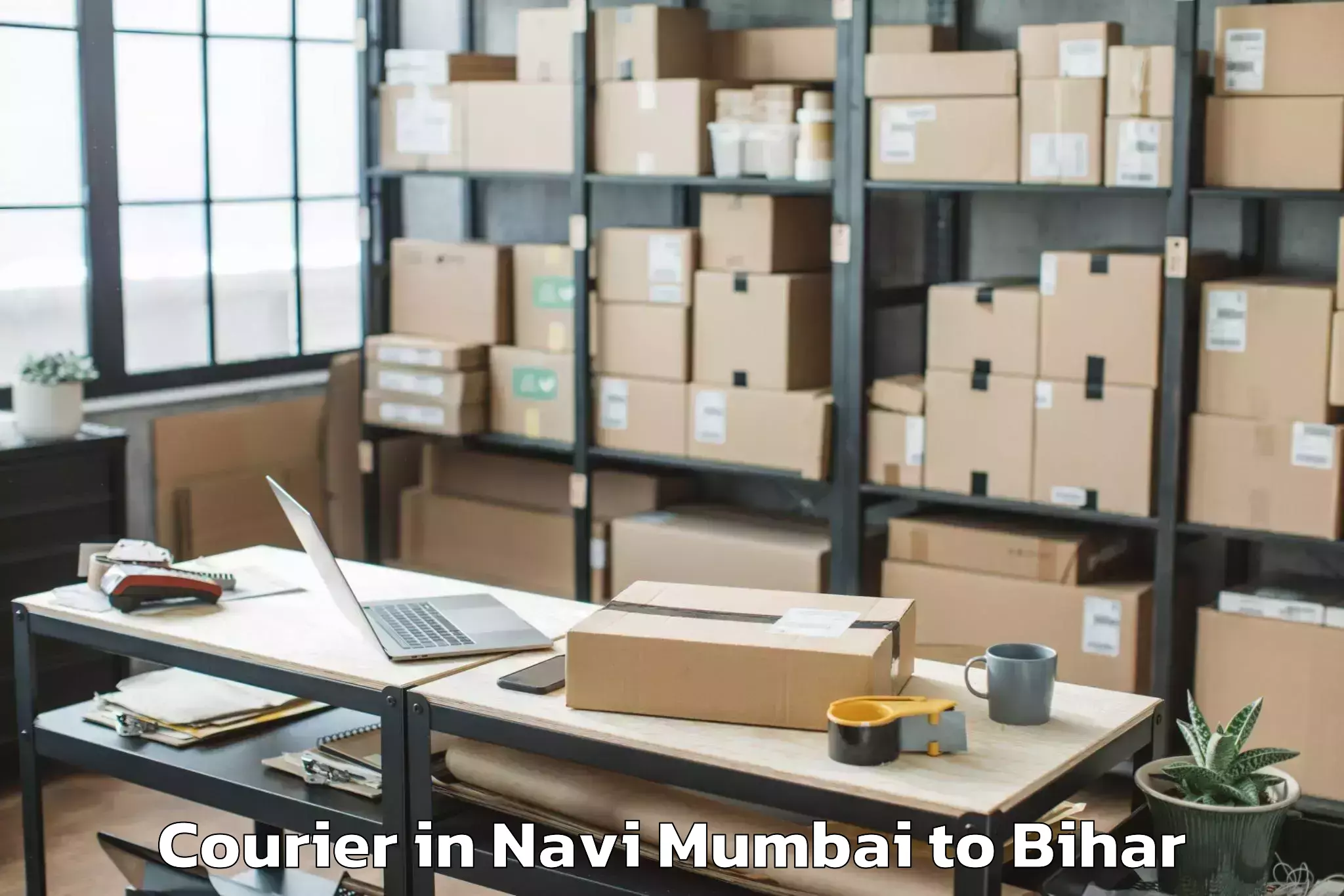 Discover Navi Mumbai to Laukahi Courier